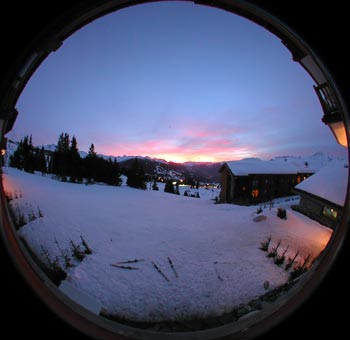 les arcs 1800 from our balcony